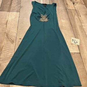Vintage Moda International Victoria Secret coctail teal dress BA